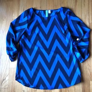 Women blue top